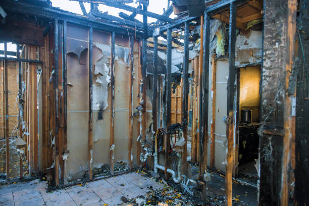 Professional Fire Damage Removal technician working in Gower, MO